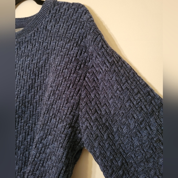 Oscar de la Renta Blue Knit Sweater - Picture 3 of 7